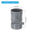 thumbnail image 2 of Uxcell 3" HVAC Duct Manual Volume Damper, PP Adjustment Flame Retardant Airflow Backdraft Damper Control Dark Grey, 2 of 5