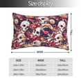thumbnail image 2 of Yiaed Skull record artist Print Brushed Microfiber Envelope Pillowcases, Standard,Envelope Closure Pillow Cases(No pillow core)-14"x20", 2 of 6