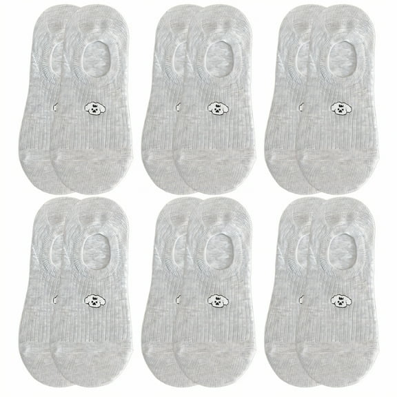 TELOLY 6Pairs Ankle Socks for Women,Cotton Womens Ankle Socks Size 9-11,Thin Socks Women
