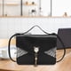 thumbnail image 1 of Bolsos de hombro con solapa para mujer, monederos para niñas, monederos informales con estilo, portátiles, con borla, bolsillo, cartera, bolso de negro Salvador Bolsa de asas de hombro, 1 of 10