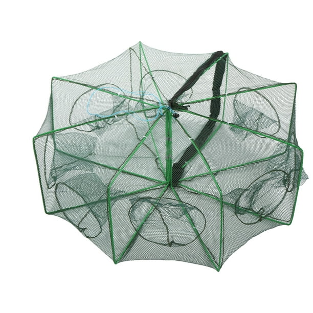 Crab Net Trap Cage,Portable Folded Fishing Net Fishing Bait Trap Fishing Net  Trap Reliable and Durable 
