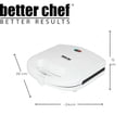 thumbnail image 2 of Sandwichera Eléctrica Better Chef Parrilla con Placa Antiadherente 2 Sándwiches Calentamiento Uniforme 750 W, 2 of 9