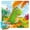 D, variant on LSLJS Wooden Paper Box with 24 of Small Puzzle Transportation Dinosaur Children's Early Education Cognition Puzzle Portable Gift Box Toys