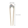 thumbnail image 3 of 4Pcs Retro Style U Shaped Hair Clips Hairpin Hair Stick Fork Hair Accessories, 3 of 8