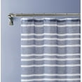 thumbnail image 2 of Dainty Home Naples Navy Blue Striped Polyester Shower Curtain, 70" x 72", 2 of 5
