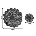 thumbnail image 5 of BalsaCircle 6 Black Round 15" Romantic Floral Lace Vinyl PLacemats Doilies Wedding Party, 5 of 8