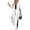 White S, variant on 2 Pcs/Set Lady Formal Coat Pants Set Turn-down Collar Single-breasted Long Sleeves Jacket Loose Striped Wide Leg Trousers Casual Daily Wear Commuting Outfit