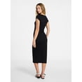 thumbnail image 2 of No Boundaries Midi Dress with Cap Sleeves, Women's & Women's Plus Sizes XXS-4X, 2 of 4