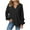 Q1_Black, variant on Kaprioy Sweatshirt for women Side Split Fall Fashion 2025 Long Sleeve Shirts Trending Now Pink, XXL