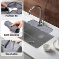 thumbnail image 3 of VEKENSEE Tapete de Silicona para Fregadero de Cocina Silicone Faucet Mat, Protector Contra Salpicaduras de Silicona para Grifo de Fregadero, Grifo de cocina de silicona Faucet Drying Pad, Kitchen, 3 of 5