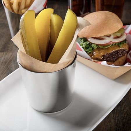14 oz Stainless Steel French Fries Holders Appetizer Holder Cups for Kitchen Bar