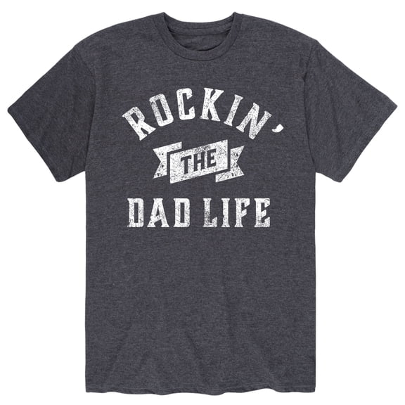 Instant Message - Rockin Dad Life Short Sleeve Graphic T-Shirt