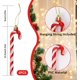 thumbnail image 2 of 6 piezas de bastones de caramelo de plástico para Navidad, adornos colgantes para árbol de Navidad, mini muletas, adornos colgantes para árbol de Navidad para decoración navideña (rojo), 2 of 4