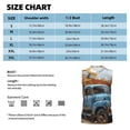thumbnail image 6 of Uemuo Rustic Vintage Truck Autumn Pattern Men's Sleeveless T-Shirt,Muscle Athletic Tank Top, Moisture-wicking Quick-dry Breathable Classic Tee Top for Gym Run Outdoor Sports-, 6 of 8