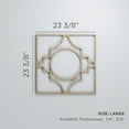 thumbnail image 3 of Ekena Millwork 23 3/8"W x 23 3/8"H x 3/8"T Large Gypsum Decorative Fretwork Wood Wall Panels, Walnut, 3 of 3