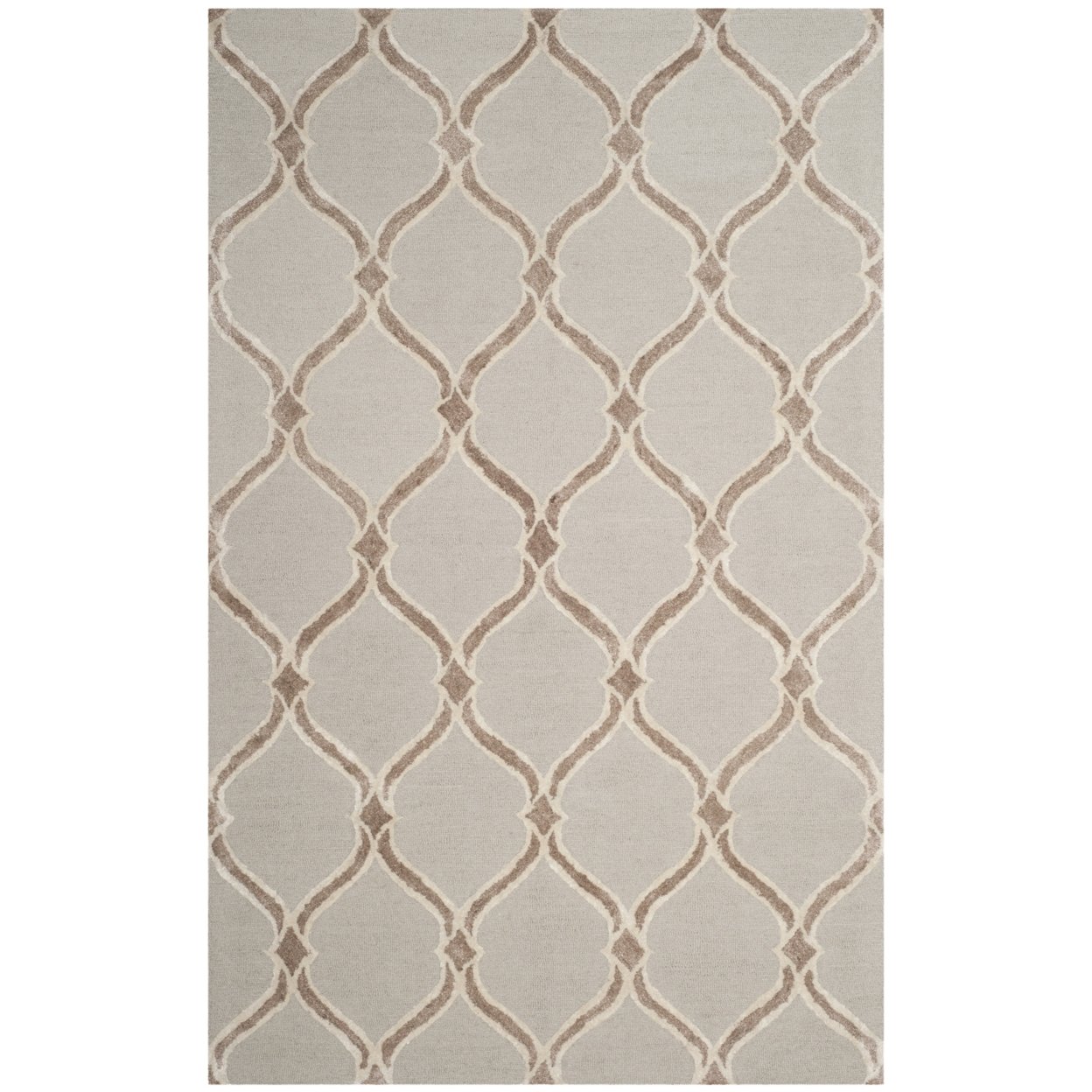 SAFAVIEH Manchester Layne Geometric Area Rug, Taupe/Ivory, 3' x 5'