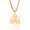 Gold, variant on Gold Celtic Knot Trisceli Pendant Necklace Stainless Steel Box Chain Jewelry