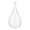 L, variant on Diy Crafts Clear Fillable Ball, Ongmies Fillable Clear Christmas Ornaments - Transparent Drop Shape Hanging Decor with Hole, Christmas Decorations Indoor