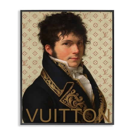 Stupell Industries Glam Gentleman In Spring Black Framed Giclee Art, design by Grotto Studios