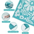 thumbnail image 6 of Moynesa 5'x8' Outdoor Rugs Waterproof, Plastic Straw RV Rugs for Outside, Large Portable RV Outdoor Rugs for Camping, Reversible Flower Picnic Mat for Camper Garden Tent, 6 of 7