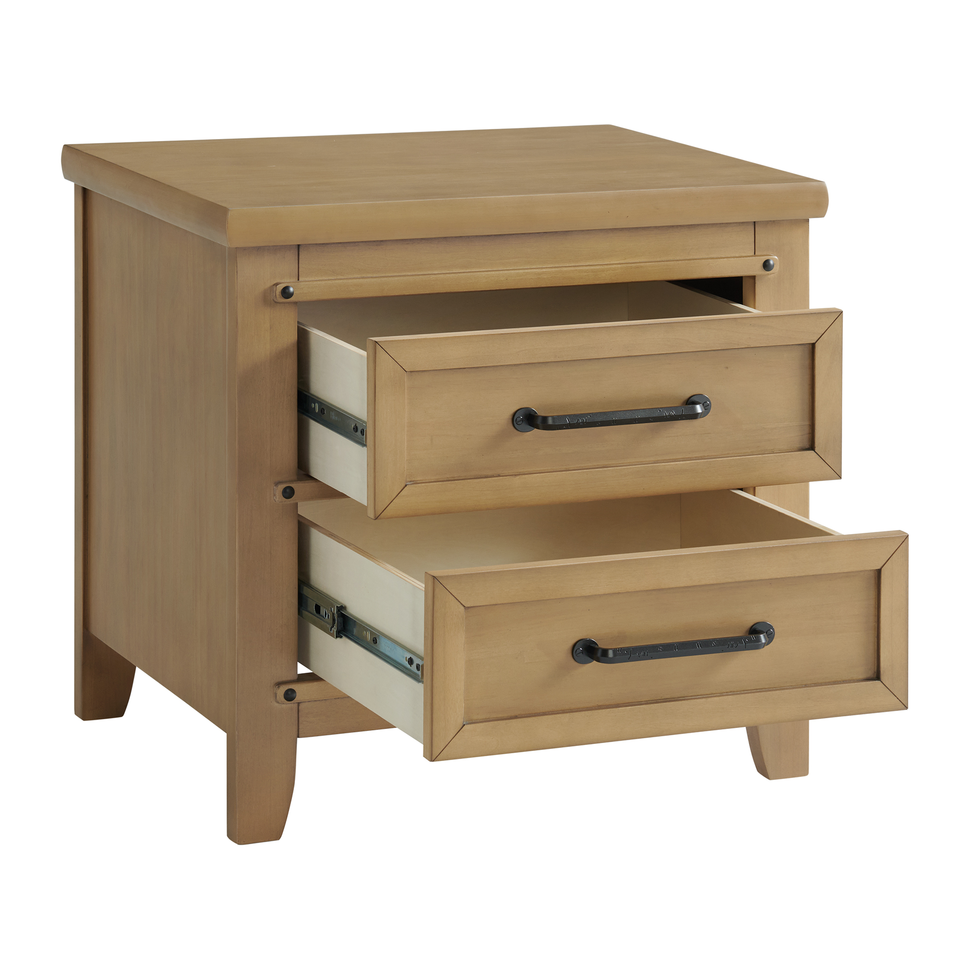 Soho Baby Morrison 2 Dr Nightstand Honey Wood