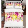 thumbnail image 2 of 3D Watercolor Pink Flowers Funda de edredón Juego de ropa de cama Fundas de almohada 210, 2 of 2