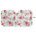 thumbnail image 3 of Xixirimido Car Windshield Sun Shade Foldable Sun Visor for Front Window Sunshade Universal Fit Most Truck SUV Vans Car Interior Accessories, Vibrant Roses Floral, 3 of 8