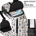 thumbnail image 4 of Sling Backpack,White Halloween Witch Pumpkin Pattern Crossbody Bag with Water Bottle Holder,Waterproof Sling Bag for Men/Women with Chest Phone Holder for Hiking,Travel, 4 of 6