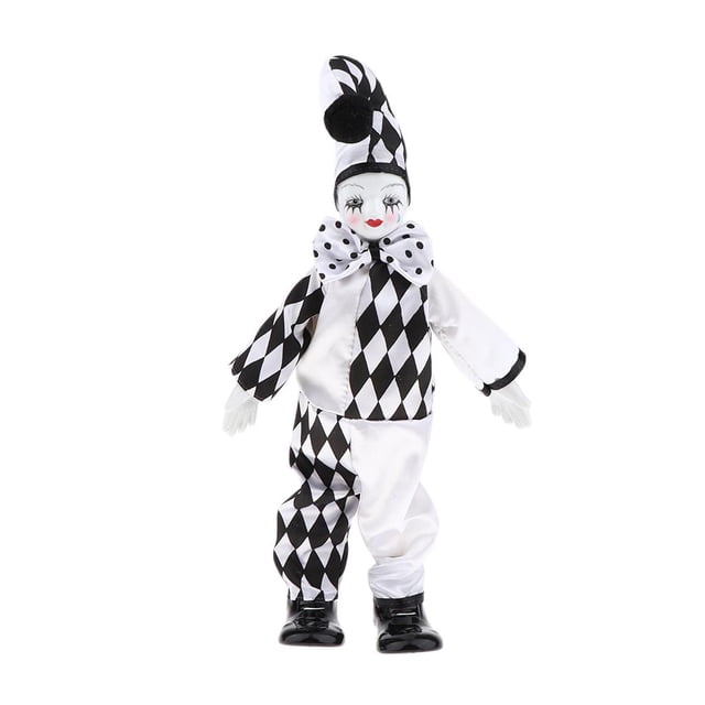 Muñeca De Pequeña Sunnimix Modelo De Divertido Figuras Recuerdos Muñecas de payaso de porcelana