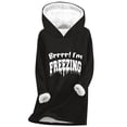 thumbnail image 3 of Idoravan Womens Hoodies Plus Size Womens Hoodies Pullover Women's Digital Printed Plush And Thickened Fashionable Casual Long Sleeved Hooded Round Neck Sweatshirt Black L, 3 of 4