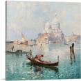 thumbnail image 1 of ARTCANVAS Santa Maria Della Salute On The Grand Canal Canvas Art Print by Franz Richard Unterberger - Size: 12" x 12" (0.75" Deep), 1 of 9