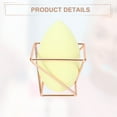 thumbnail image 6 of Unique Bargains Square Beauty Egg Holder Drying Stand Cosmetic Egg Holder Metal Sponge Egg Case Rose Gold Tone, 6 of 7