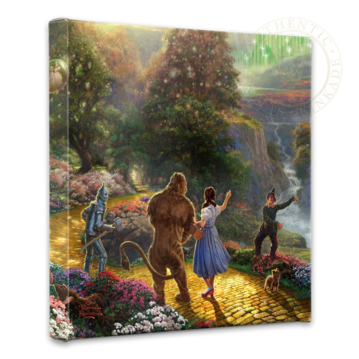NEW The Wizard of Oz Four Friends and Emerald City Stretched Canvas Wall Art 