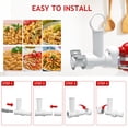 thumbnail image 5 of Accesorio para máquina de pasta para batidora de soporte Kitchenaid con 6 formas diferentes de salida de pasta, accesorios y accesorios duraderos para Kitchenaid, apto para lavaplatos, 5 of 5