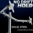 thumbnail image 7 of VIVO Gray Dual Monitor Desk Mount Stand, Fits Computer Screens up to 30", 7 of 7