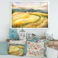 thumbnail image 3 of Designart 'Golden Grass Fields of Tuscany Italy' Country Framed Art Print, 3 of 4