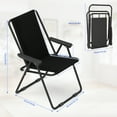thumbnail image 3 of Foldable Outdoor Mesh Lounge Chair – Breathable Patio Chair with Armrests for Poolside, Beach, Balcony, 3 of 6