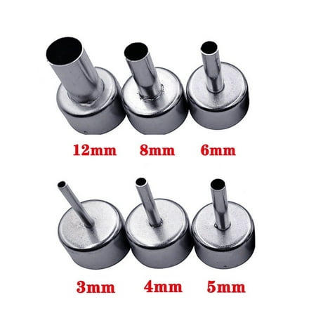 

BAMILL 6pcs 22mm Universal Nozzles For 858D+ 8586 Soldering Welding Hot Air Station