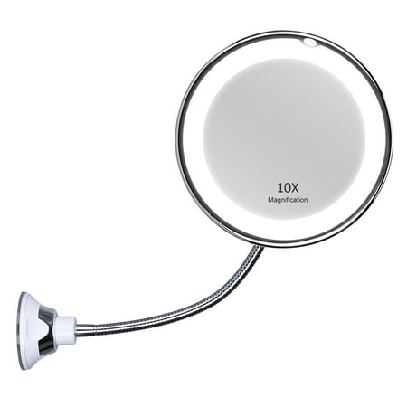 Kedsum Flexible Gooseneck 6 8 10x Magnifying Led Lighted Makeup Kedsum Flexible Gooseneck 6 8 10x Magnifying Led Lighted Makeup Mirror Bathroom Vanity With