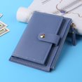 thumbnail image 4 of Women Fashion ID Card Multi-slot Wallet Leather Mini Purse Zipper Card Holders, 4 of 6