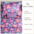 thumbnail image 5 of CGK Linens Kids Duvet Cover Set with Matching Pillowcases - Twin/Twin XL Size, Dinosaur Lavendar, 5 of 6
