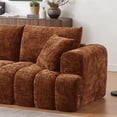 thumbnail image 6 of 108" W Modular Sectionals Sofa,Cloud Boneless Couch with Chaise,Chenille Tufted Deep Seat L Shaped Couch,Modern Compression Foam Sofa for Living Room Bedroom,No Assembly Required(Left Facing,Orange), 6 of 9