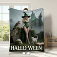 thumbnail image 5 of Fall Halloween Blanket Halloween Throw Blankets and Throws Fall Witch Throw Blanket Super Soft Cozy and Plush for Couch and Chair(29.5" x 39"), 5 of 8