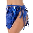 thumbnail image 7 of iiniim Women's Sequins Tassel Skirts Sparkly Dance Hip Skirt Shorts Rave Festival Bottoms, 7 of 7