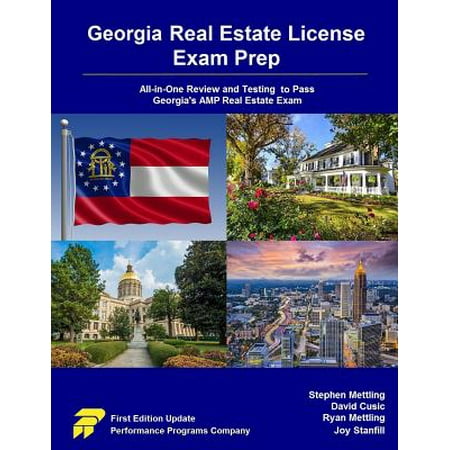 Georgia Real Estate License Exam Prep : All-In-One Review and Testing to Pass Georgia's Amp Real Estate (Best Way To Pass Real Estate Exam)