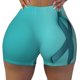 thumbnail image 2 of Fotbe a Teal Ribbonin Shorts Sin Costuras – Shorts Deportivos de Cintura Alta para Mujer, Elásticos para Gimnasio, Yoga, Running o Ciclismo-Small, 2 of 8