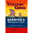 thumbnail image 3 of Retrolabel 11x14 Black Modern Framed Museum Art Print Titled - Vikings Choise Sardines, 3 of 5