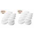 thumbnail image 4 of 20Pcs Plastic Storage Caps Lids Ribbed for 70mm/86mm Standard Regular Mouth Mason Jar Bottle,10x Mason jar lids (70mm) 10x Mason jar lids (86mm),White, 4 of 9
