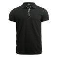 thumbnail image 2 of LEEy-World T Shirts for Men Men's Polo Shirts Short Sleeve Quick Dry Golf Casual Work Shirts Pique Black,M, 2 of 4