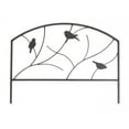 thumbnail image 2 of Panacea Steel Garden Fence Panels, Set of 4, Birds & Branch Design, Black Garden Edging, 2 of 6